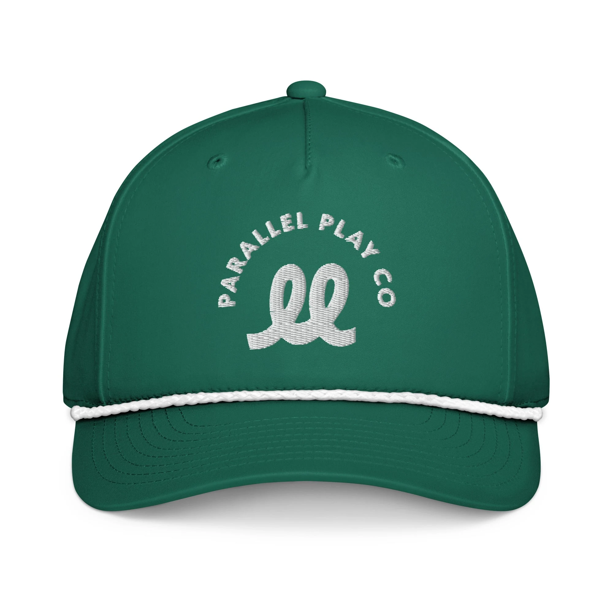 Classic rope cap in kelly green and white
